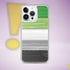 Aromantic Pride Flag Brush Strokes Clear Case for iPhone®